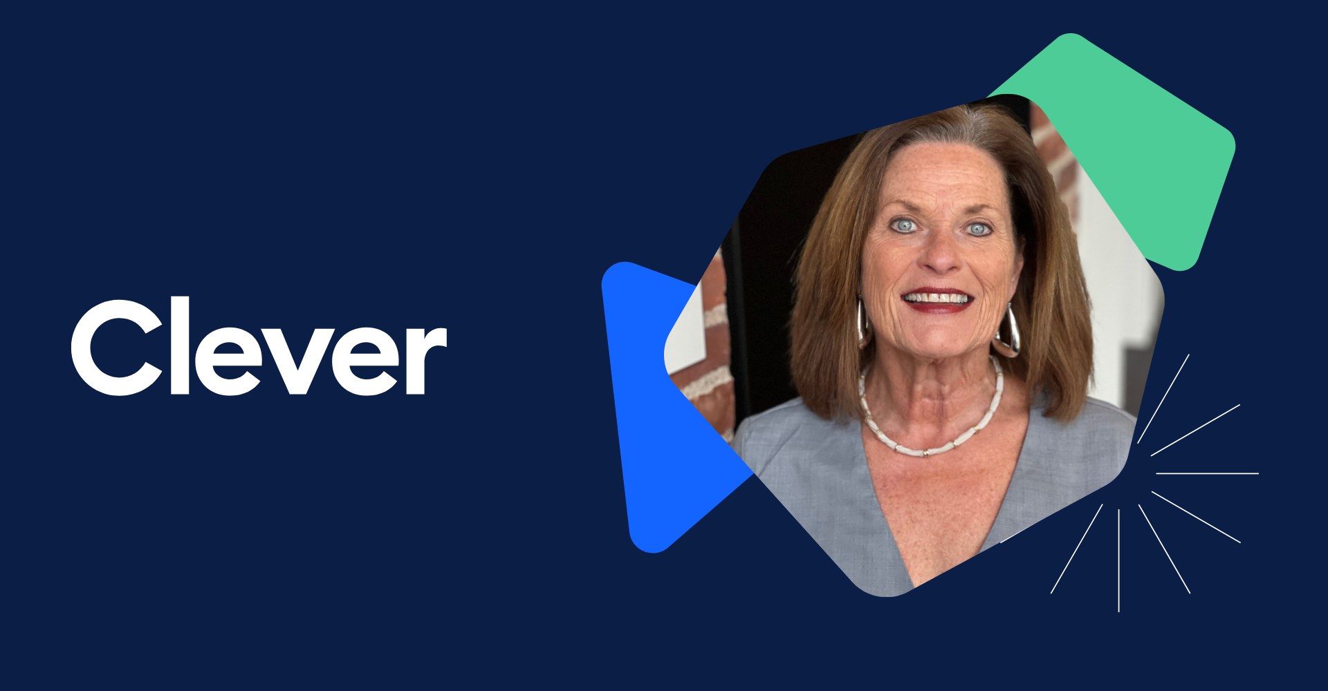 Clever logo and photo of Judi Velluci from BPS